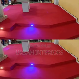 Wall to Wall Red Carpet With Lights Red Carpet