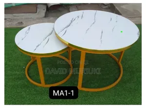 Modern Luxury 2in1 Pure Marble Nesting Tables.