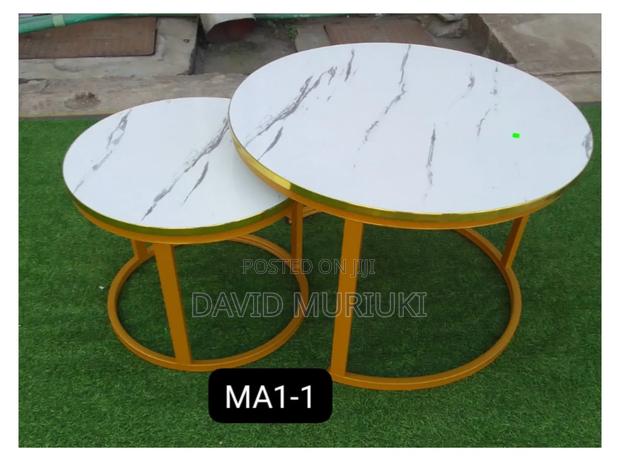 Modern Luxury 2in1 Pure Marble Nesting Tables.