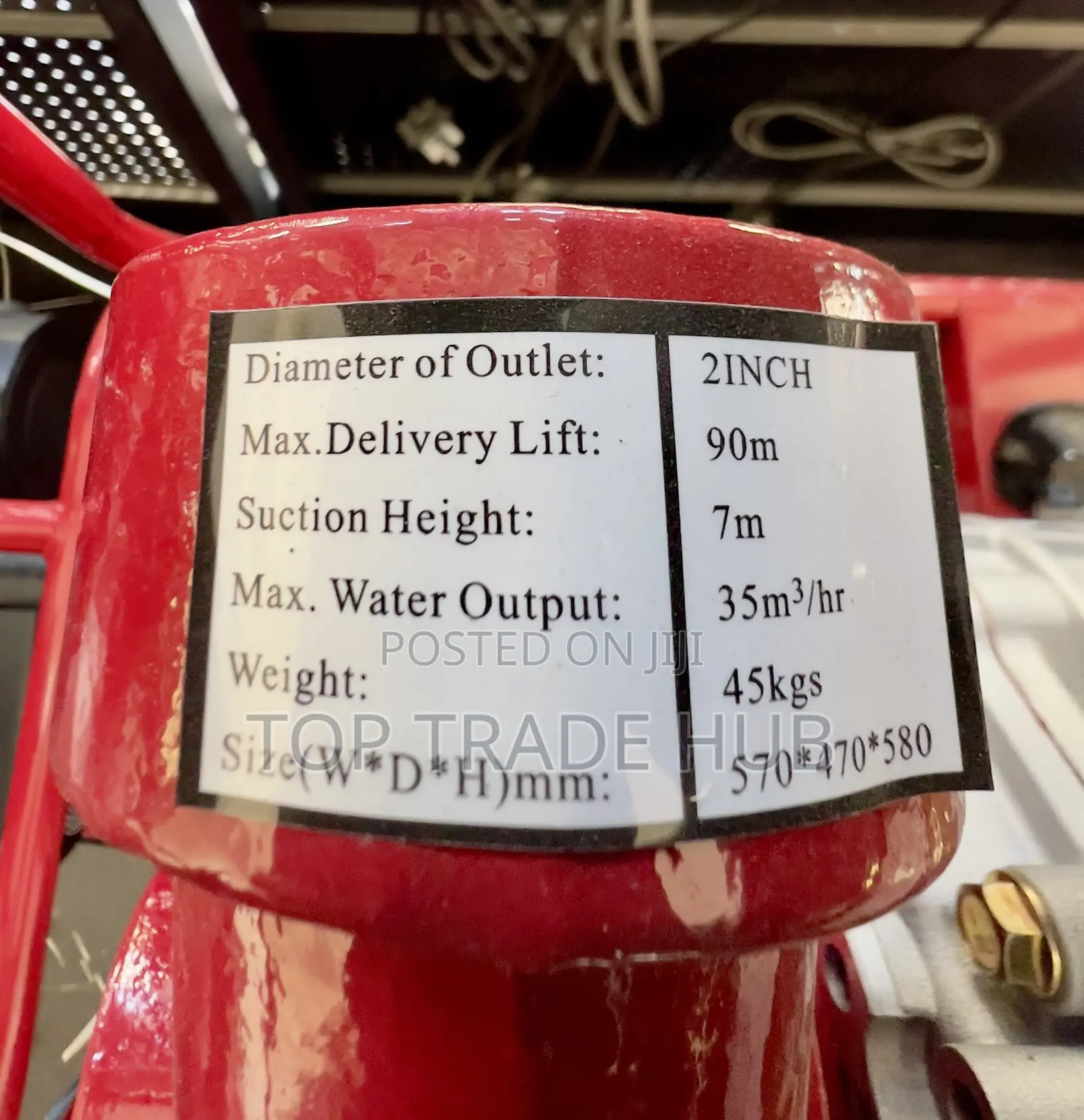 Aico Japan 10hp Diesel High Pressure Water Pump 2 Inch 90 Meter Head