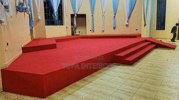 Worship Area Church Altar Red Carpets for Altar Decoration