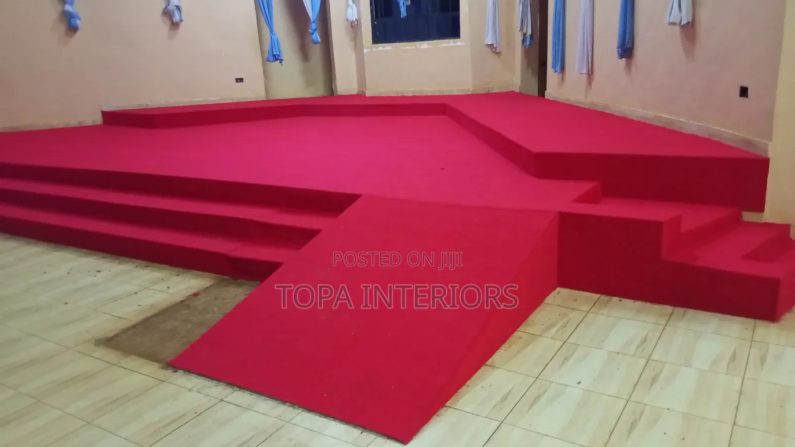 Echo Reducing Church Altar Red Carpets Supply and Installation