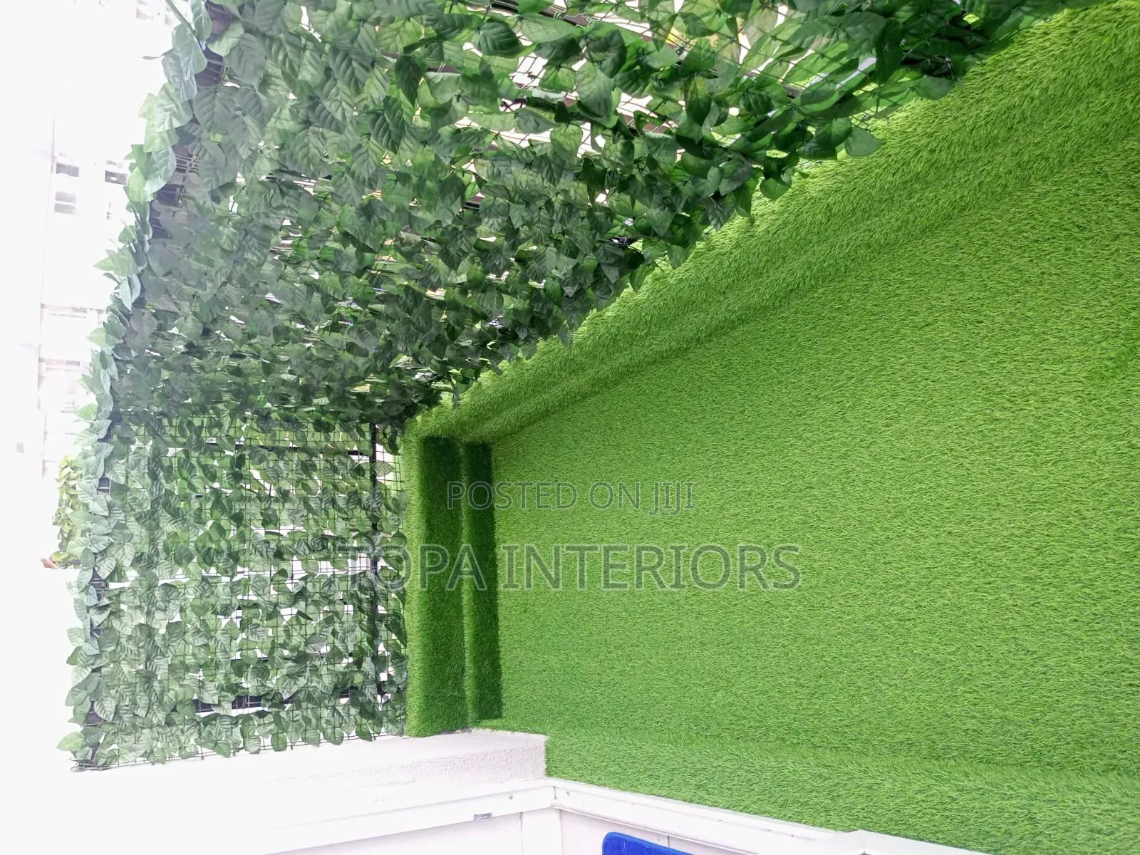 Plastic Meshed Green Leaves Artificial Balcony Decor Privacy Fence
