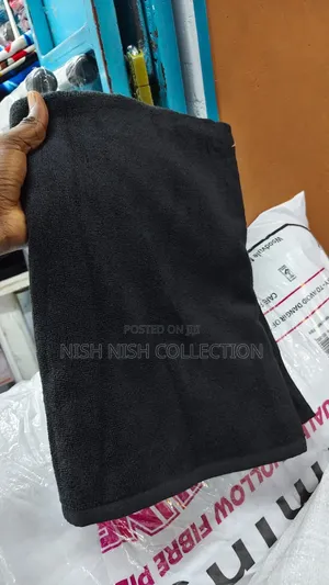  *Cotton Large Black Towels* 
100cm by 150cm