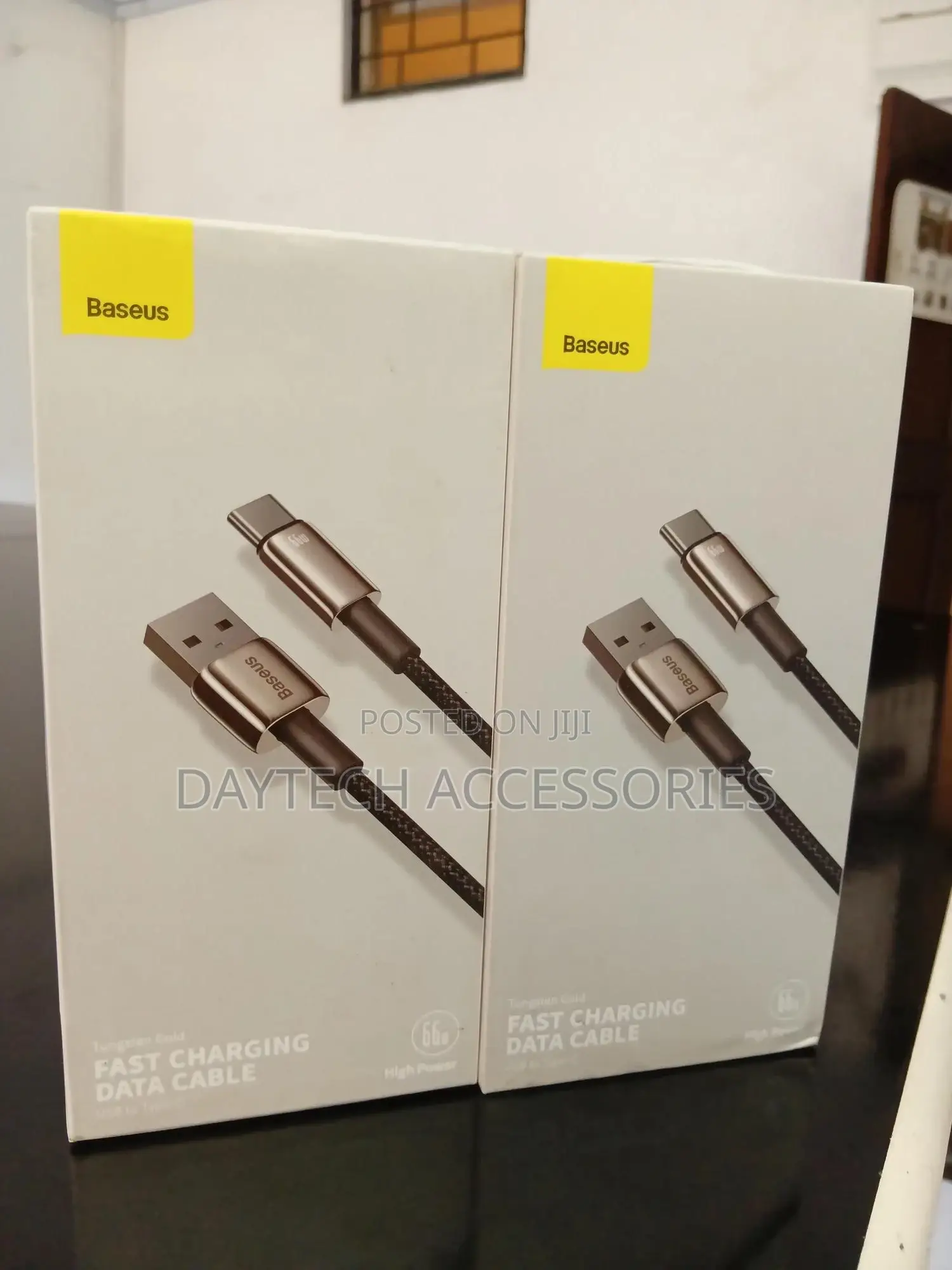 Baseus Tungsten Gold 66w Fast Charging Usb to Type-C Cable