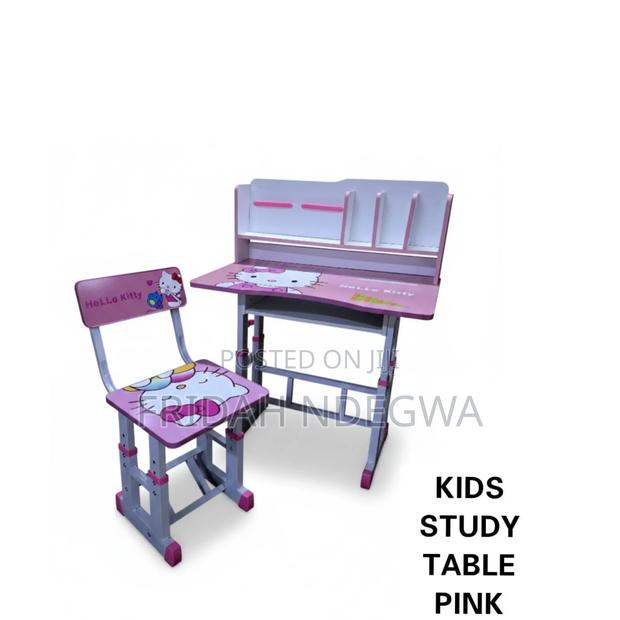Kids Study Table Pink