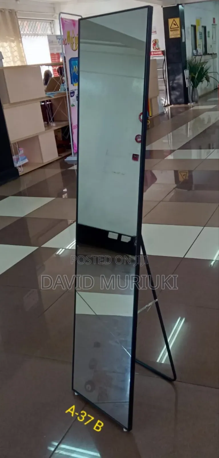 Executive Black Dressing Mirror
