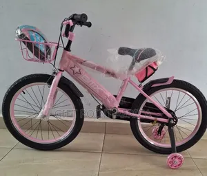 Bmx Bike Size 16 With Training Wheels Bell Bottle& Helmet For Kids