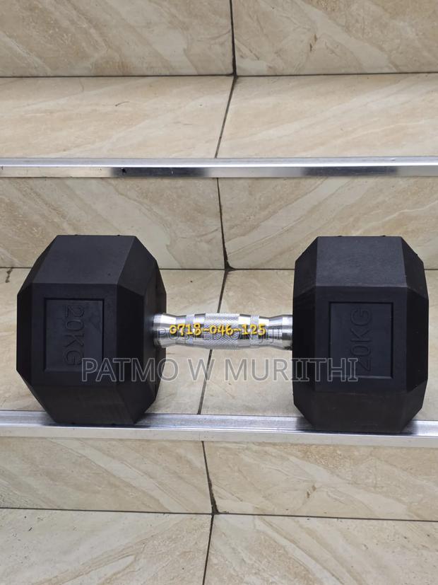 20kg Hexagonal Dumbbell Single Hand