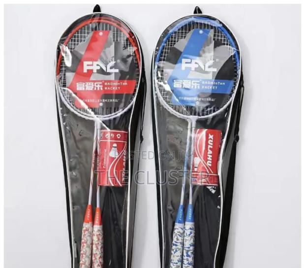 Badminton Racket Set Featuring Two Lightweight,