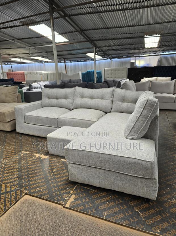 Clear 6 Seater L Seat