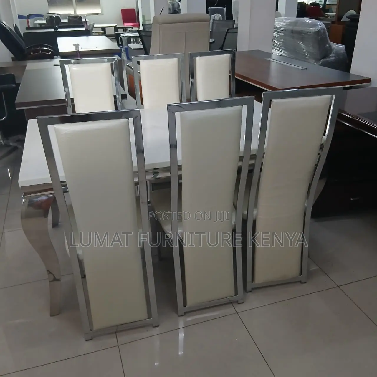 Modern Dining Set Marble Table