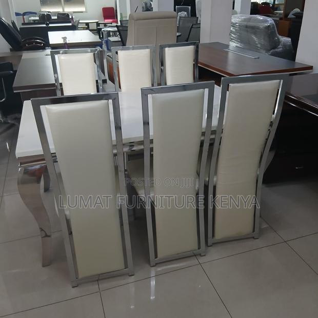 Modern Dining Set Marble Table