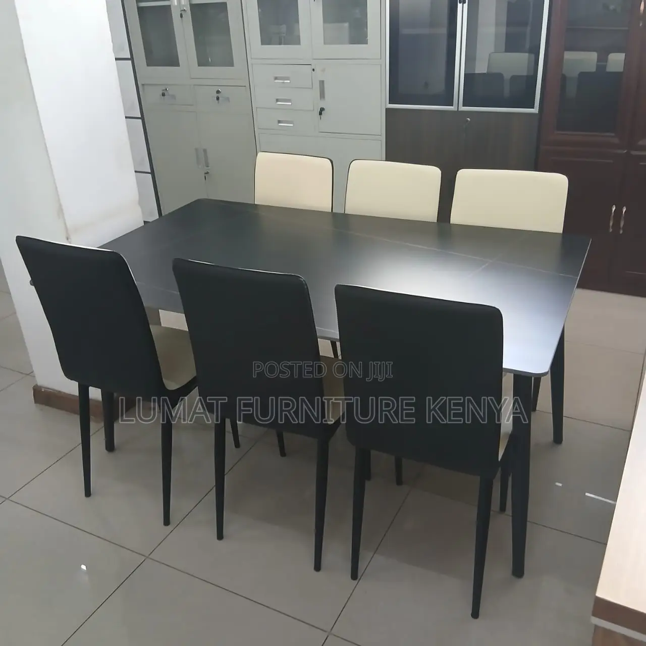 Modern Home Dining Set With a Marble Table