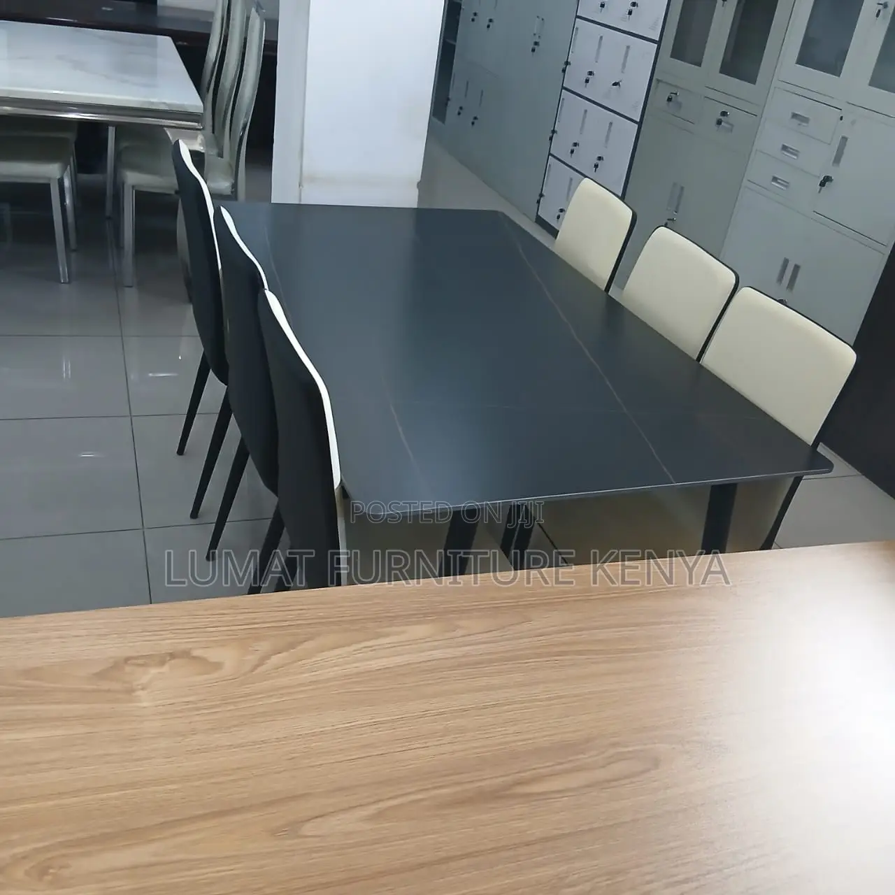 Modern Home Dining Set With a Marble Table