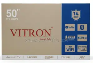 New Vitron 50" HTC 500bfs Smart Android Tv