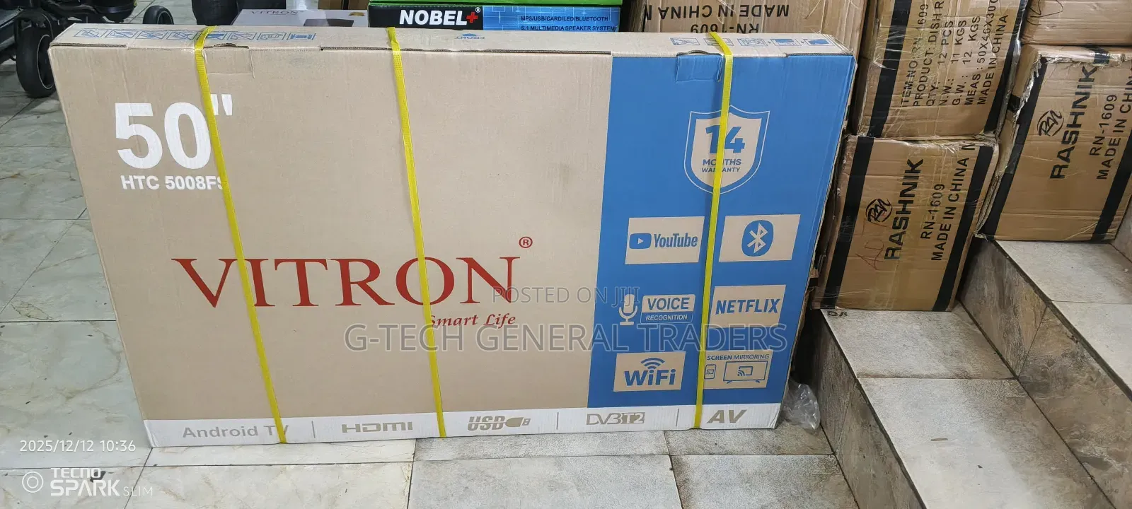 Vitron 50inch Smart Android New Model With Voice Recognition