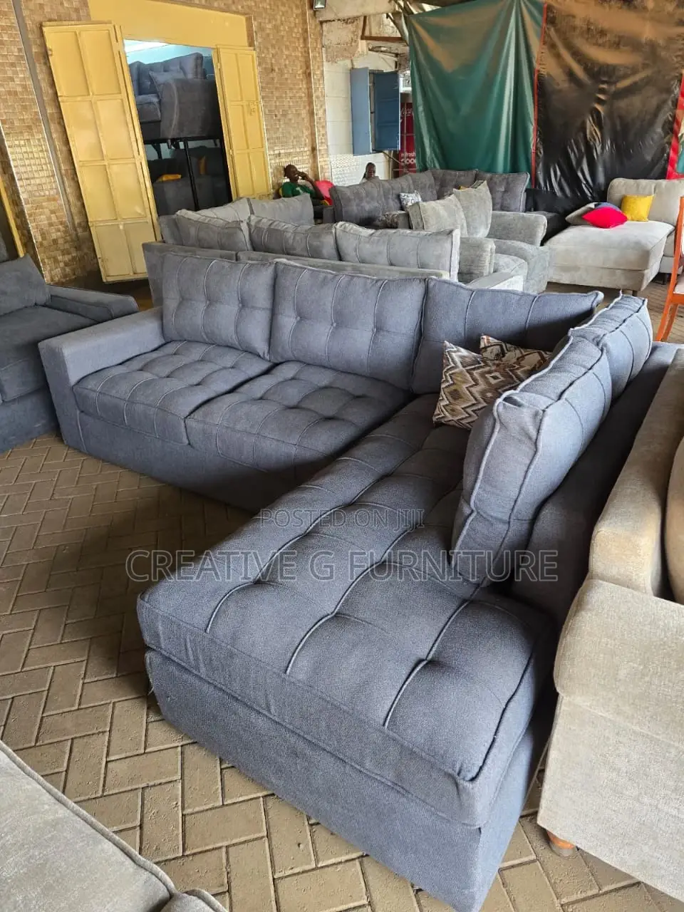 Modular 6 Seater L Sofa Set