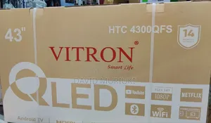 *Vitron 43" Qled Smart Android Frameless With Bluetooth