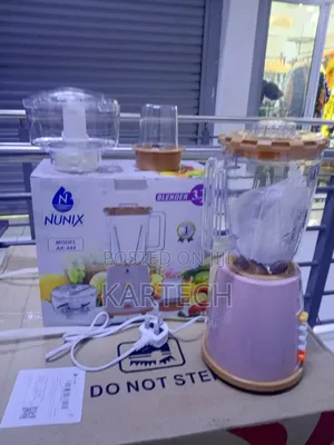 Nunix Ak444 3-in-1 Blender With Grinder Chopper