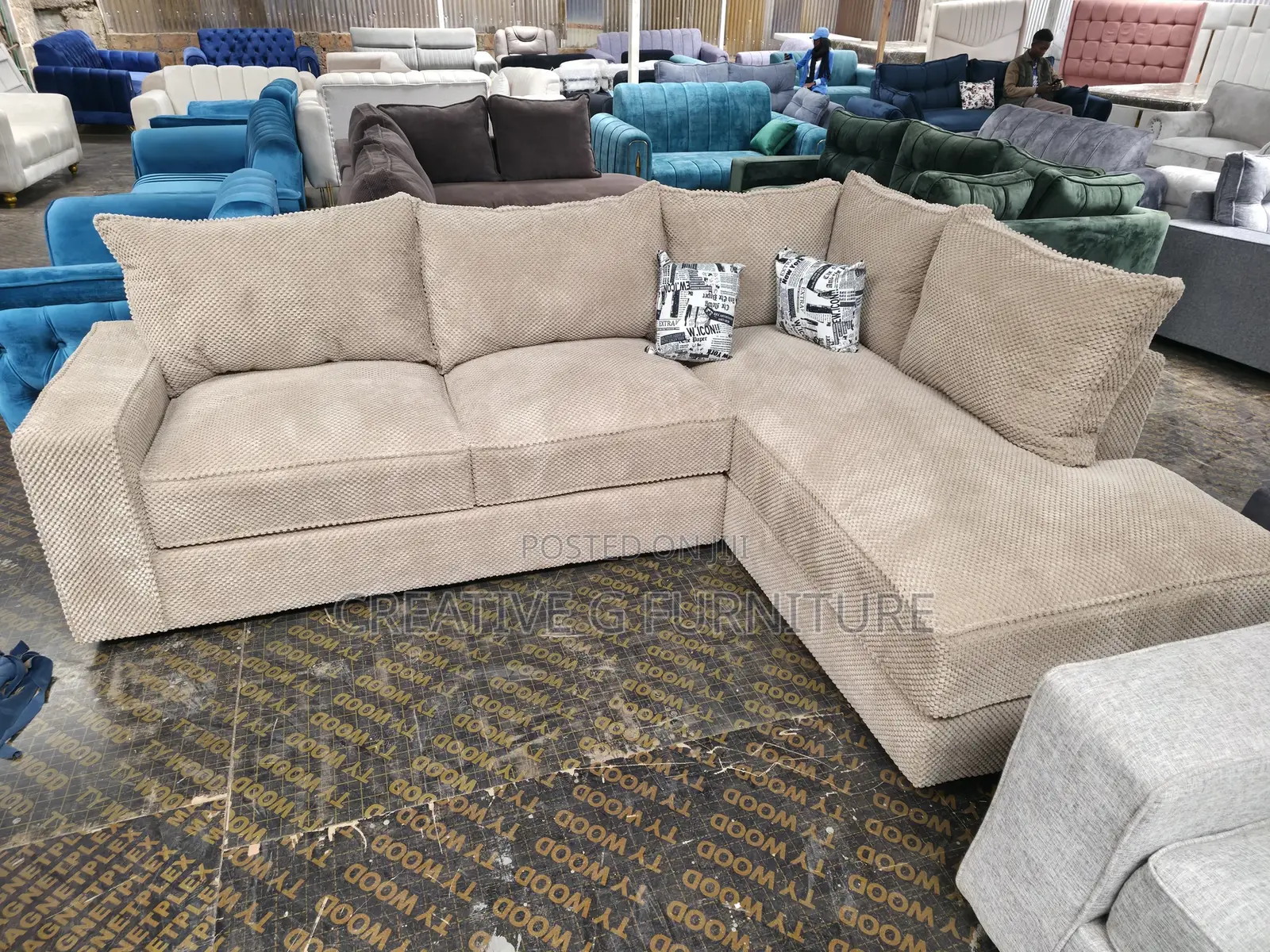 Diplomatic 6 Seater L Sofa Set