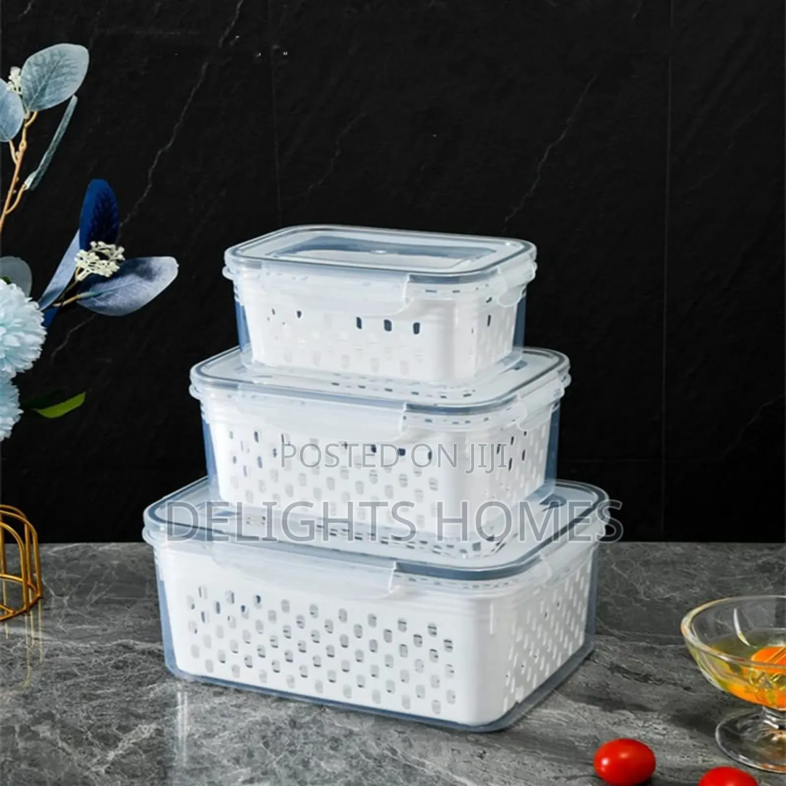 3pc Double Drain Basket_cu