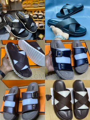 Quality Leather Casual Men Design Slide 0pen Shoes