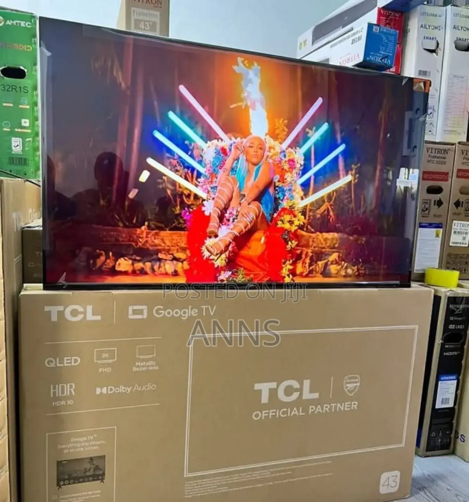 Frameless Goggle Tv 43 Inch Qled Tv
