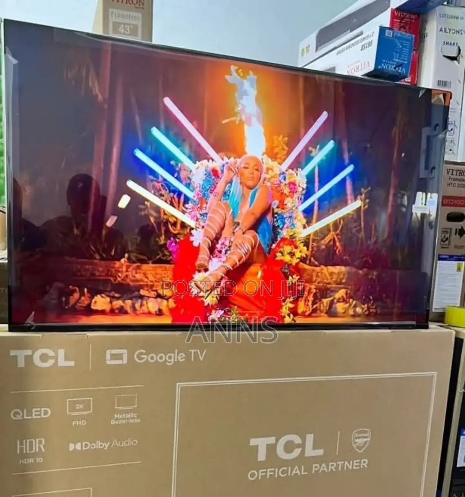 Frameless Goggle Tv 43 Inch Qled Tv
