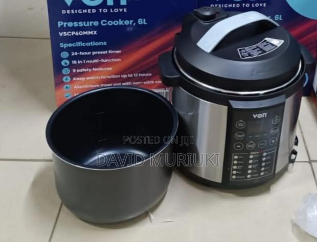 Von 6 Litres Electric Pressure Cooker Vscp60mmx