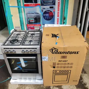 Ramtons Standing Cooker 60cmx60cm 4gas (1 Wok) Electric Oven Rf497