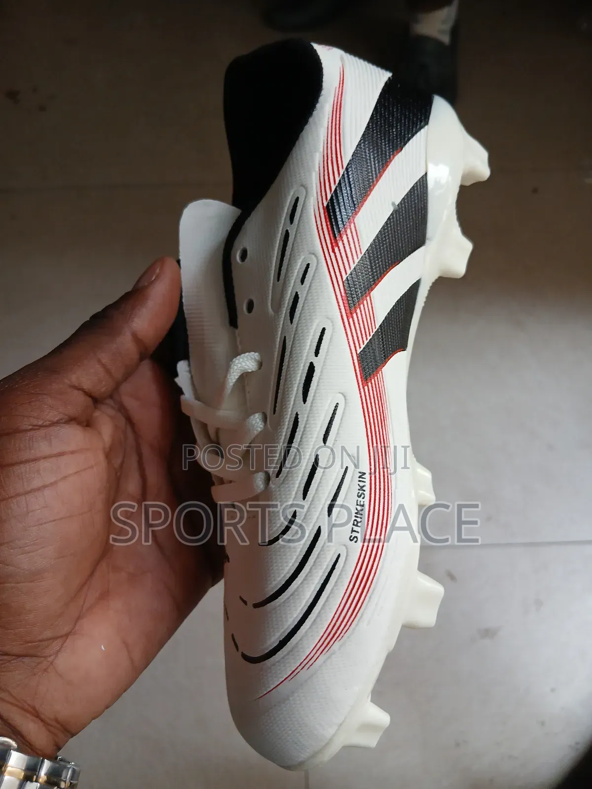 Crimson Predator Soccer Boots for Kids