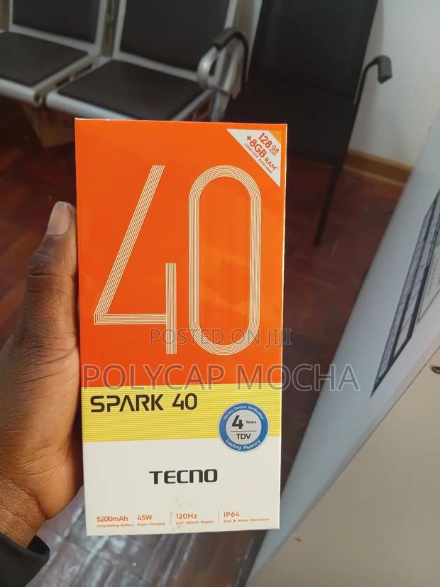 New Tecno Spark 40 128 GB Black