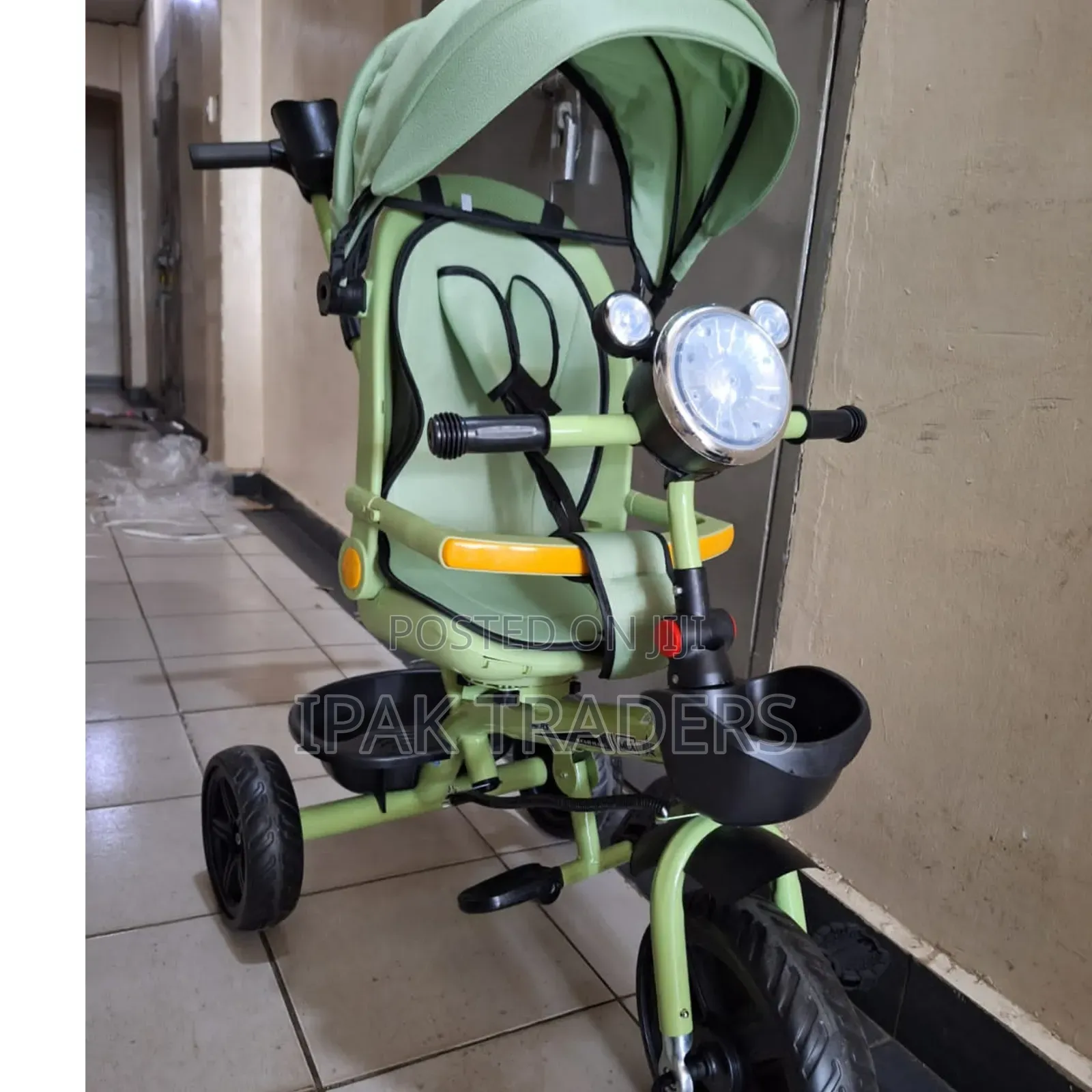 4in1 Baby Stroller Bike Rubber Tire Rotateable