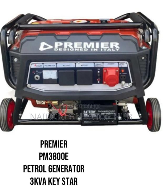 Premier Pm3800e Petrol Generator. 3kva Key Start