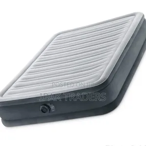 Dura-Beam Deluxe Comfort-Plush Mid-Rise Air Mattress:+ Pump (6×6)