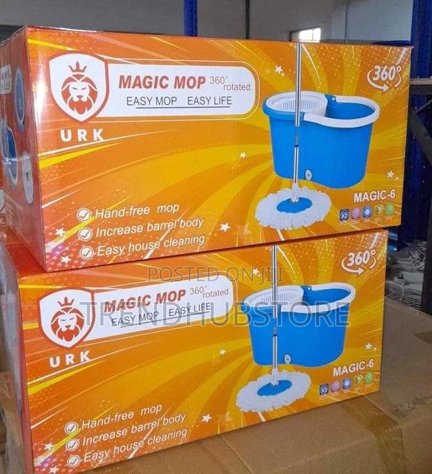 Offer! 360° Spin Mopper Bucket Set Microfiber Washable Mop - thumbnail 2