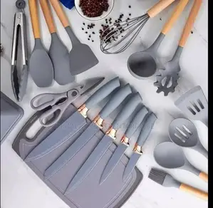 19pcs Heat Resistant Silicone Cooking Kitchen Spoon Set