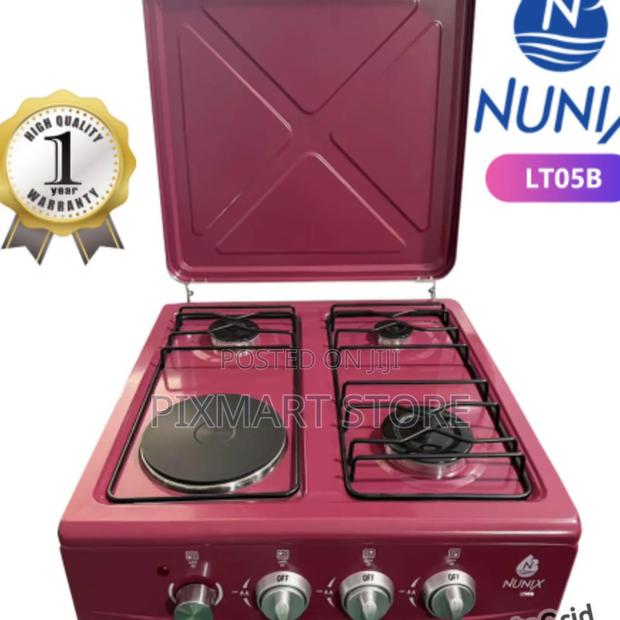 Nunix Table Top Cooker 3 Gas + 1elecric Burner