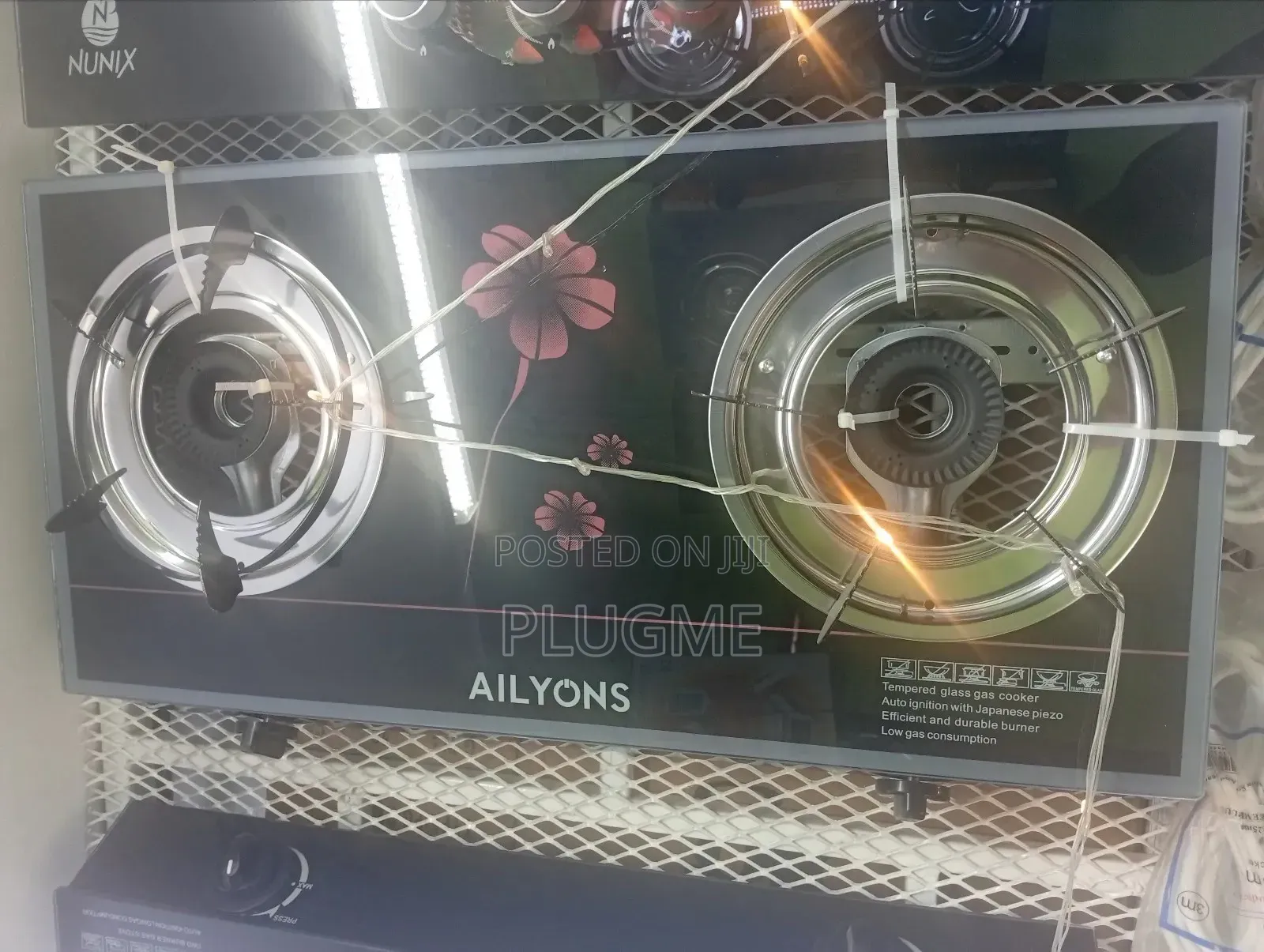 Ailyons 2 Burner Glass Table Top