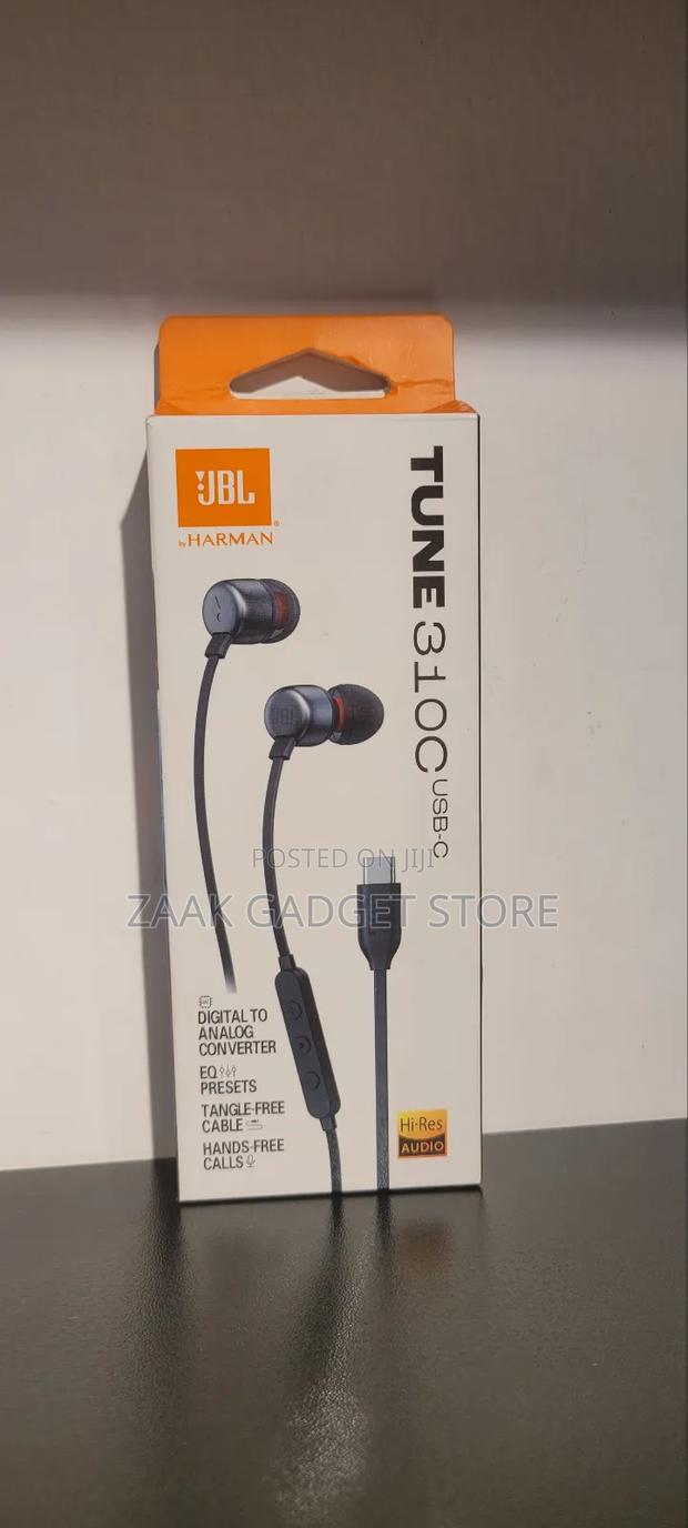 JBL Type C Earphones With Hi-Res Audio-Tune 310c