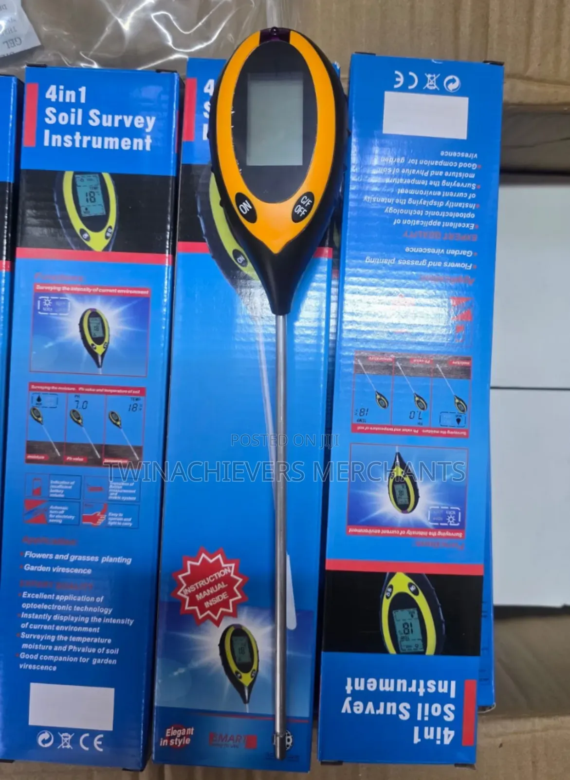 Soil Ph Meter/4 in 1 Soil Ph Tester