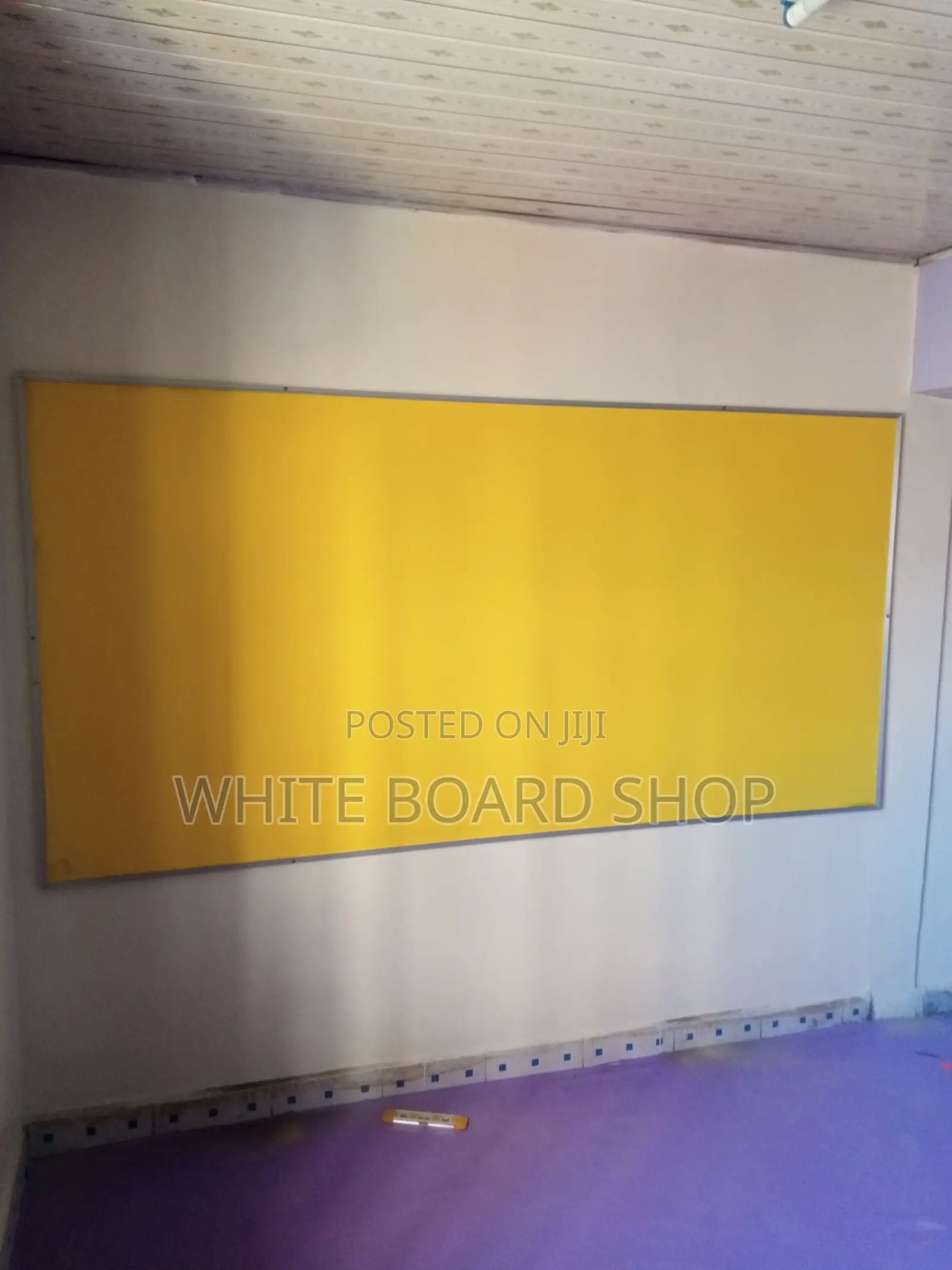 Yellow Kindergarten Noticeboard 8ft X 4ft