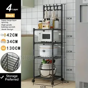 Detachable 4 Layer Trolley 4 Hook Storage Rack Now Available