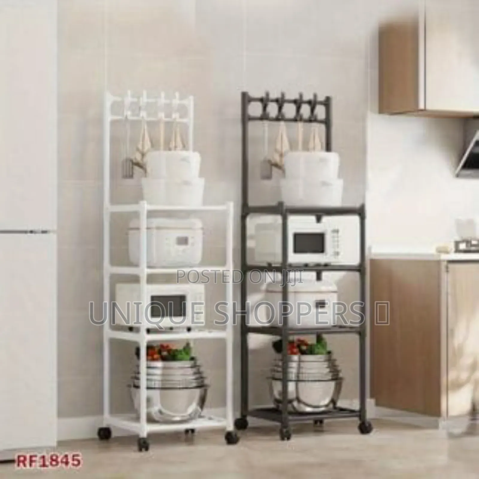Detachable 4 Layer Trolley 4 Hook Storage Rack Now Available