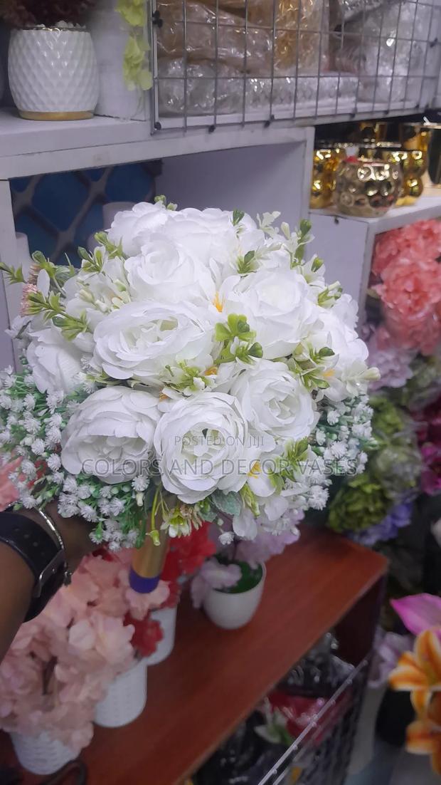 Round Artificial Roses Flower Bouquet Available Big Size - thumbnail 2