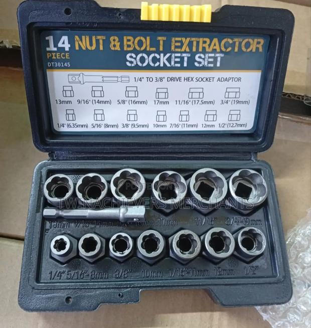 14pcs Bolt and Nut Extractor Socket Set - main view