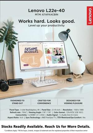 Brand New Lenovo L22e-40 21.45" Fhd Monitor, - 67afkacbae - thumbnail 3