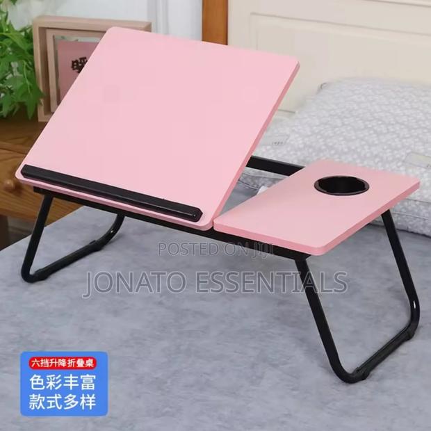 Foldable Laptop Table Bed Tray With Cup Holder - thumbnail 5
