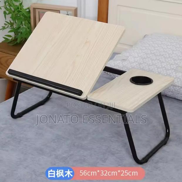 Foldable Laptop Table Bed Tray With Cup Holder - thumbnail 6